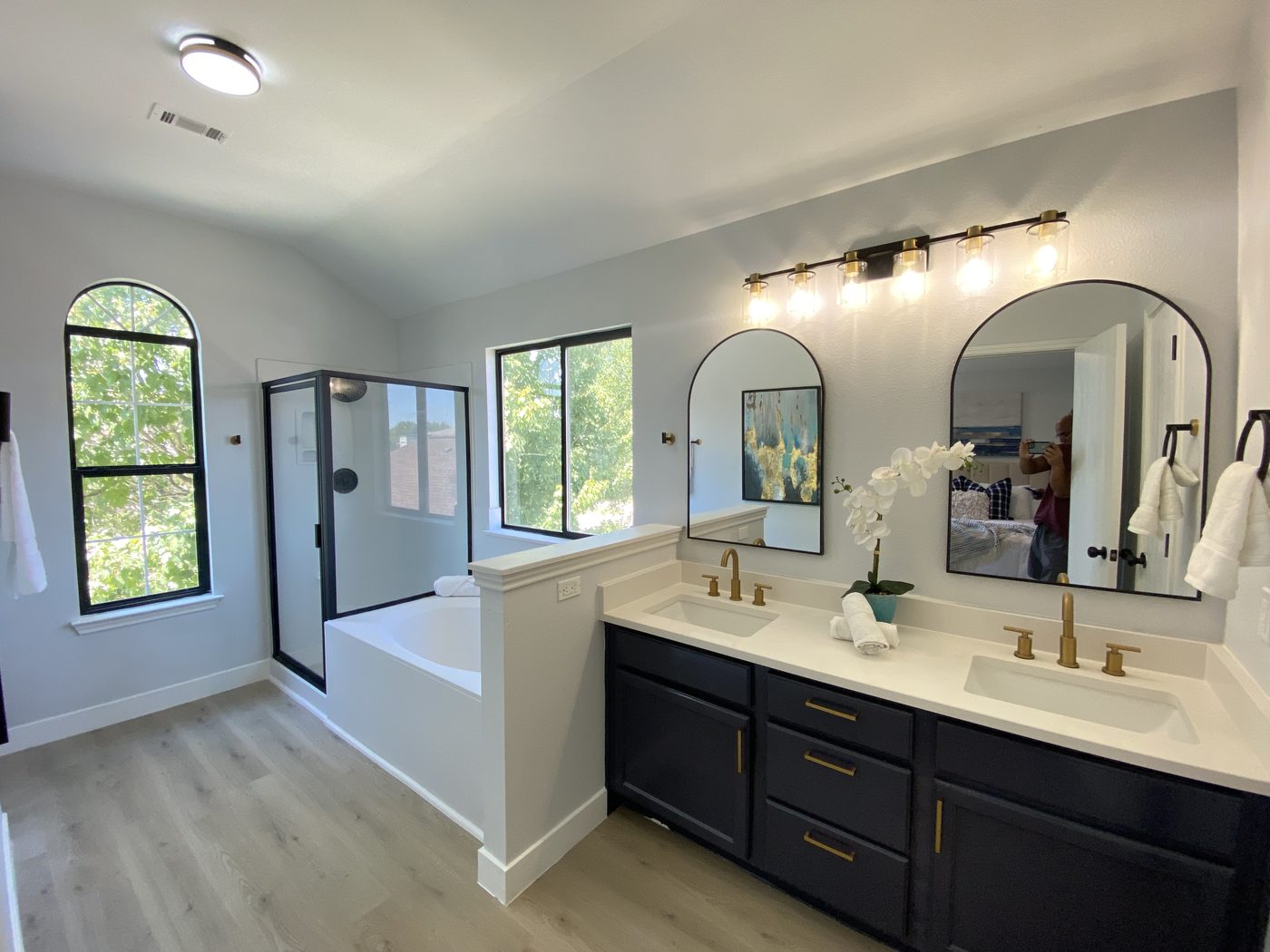Jaron bathroom after renovation