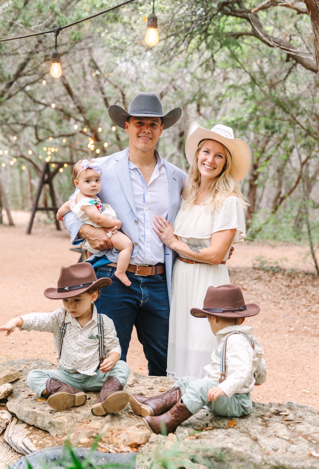 Tony, owner of Rivercrest Renovations, with his family